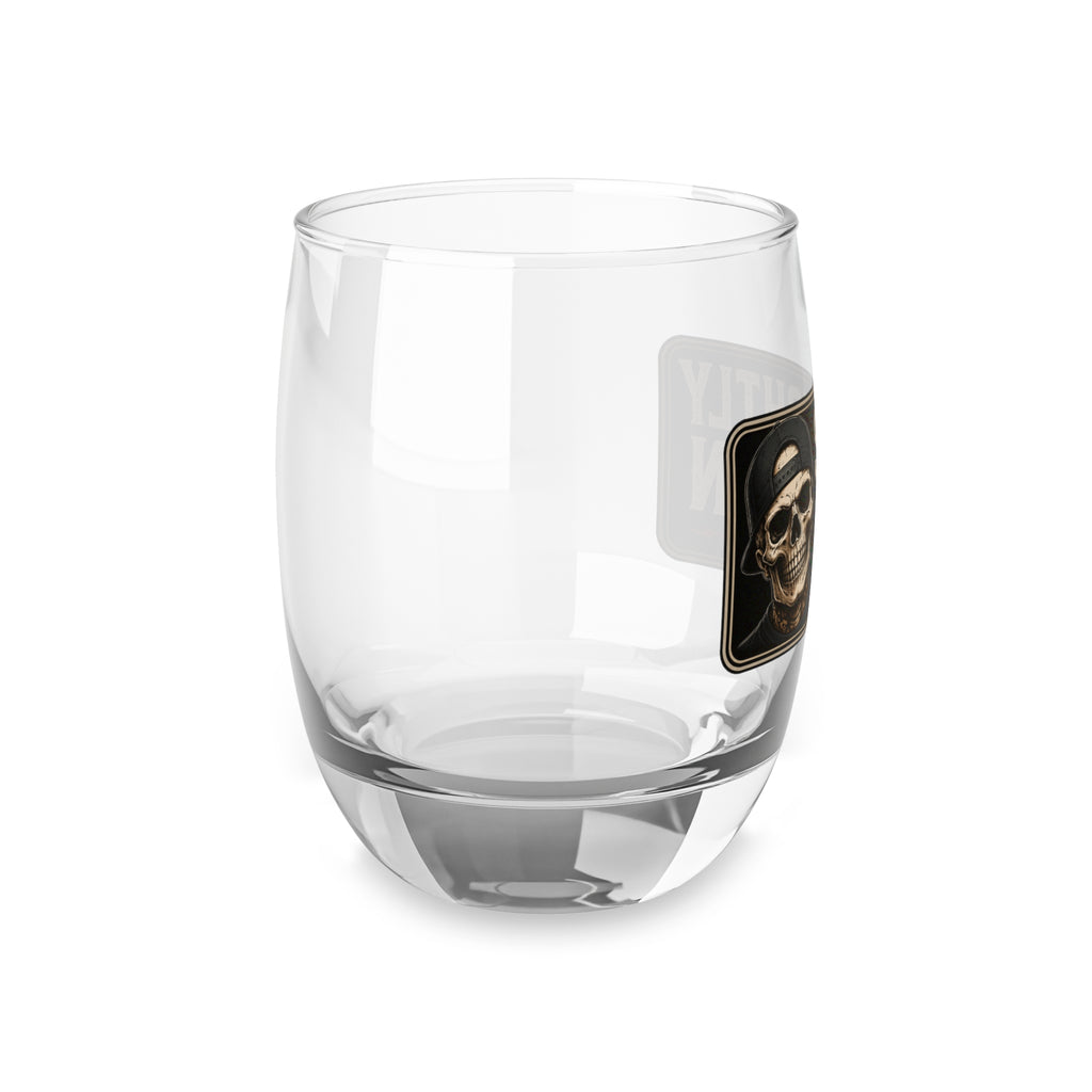 Slightly Human Whiskey Glass – Skull Logo Rocks Glass