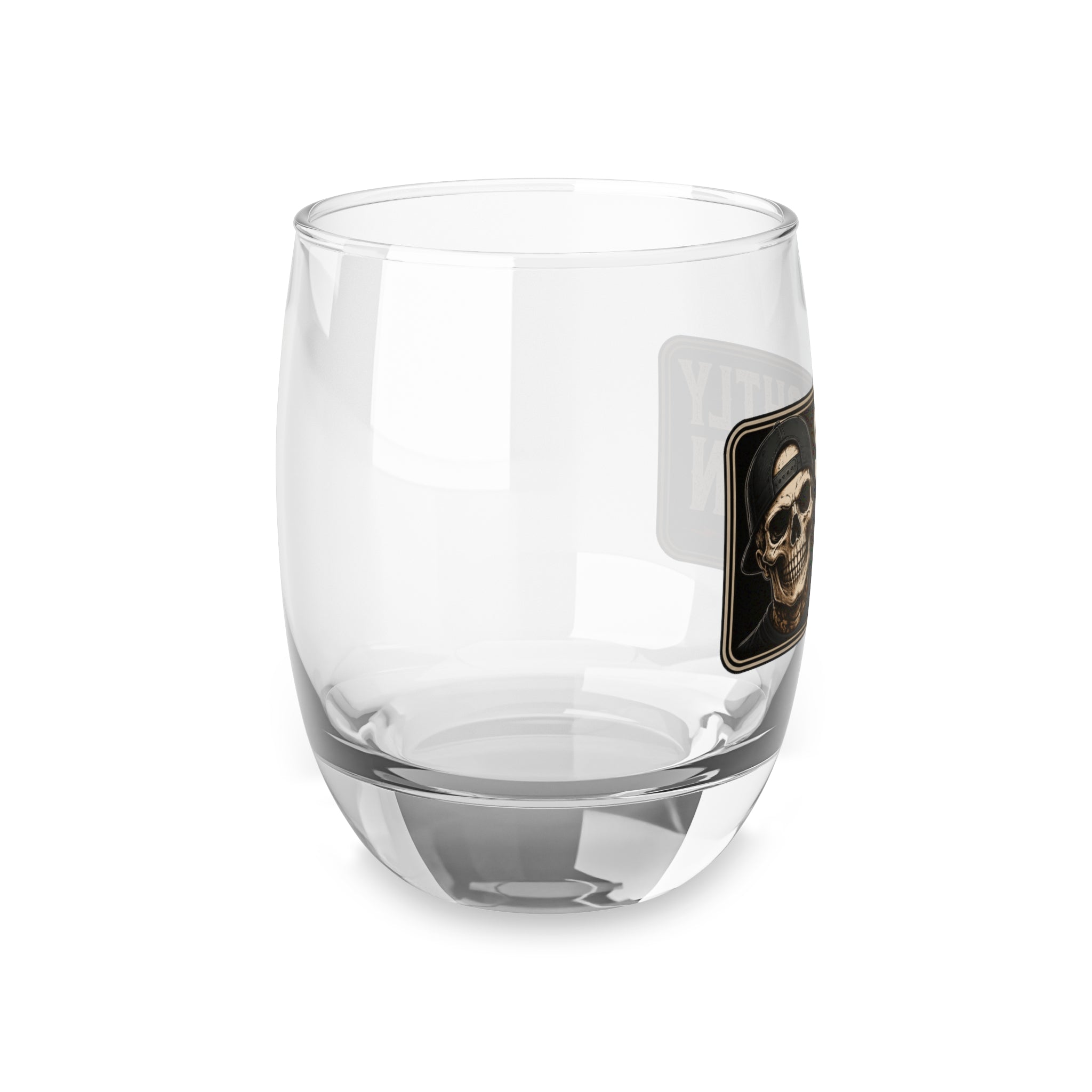 Slightly Human Whiskey Glass – Skull Logo Rocks Glass
