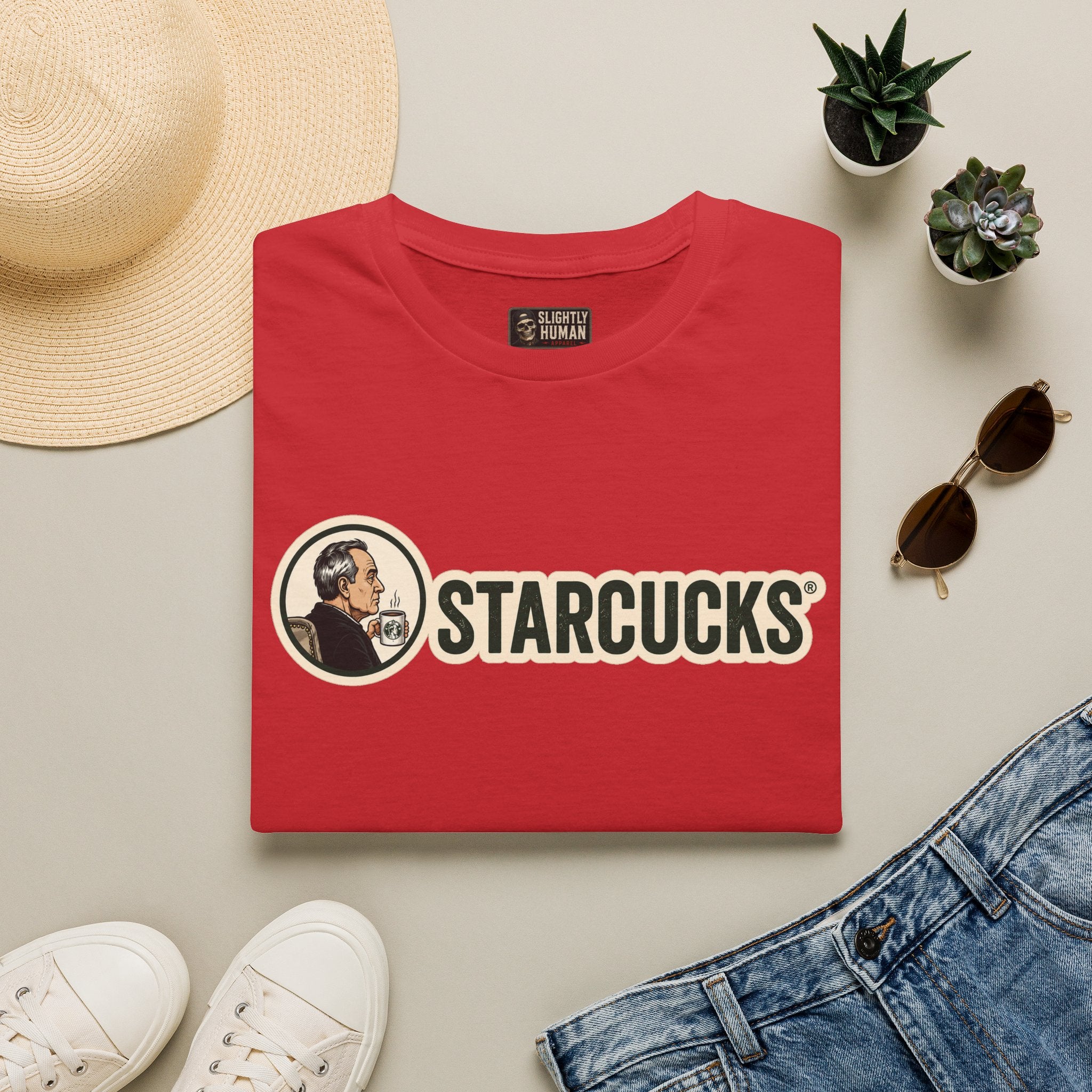 T-Shirt — Vintage 'Starcucks' Logo Tee