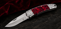 The Bone Edge - Crimson Red Marbled