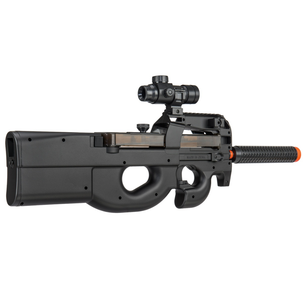 WellFire D90H Electric Airsoft Submachine Gun with Shooting Target